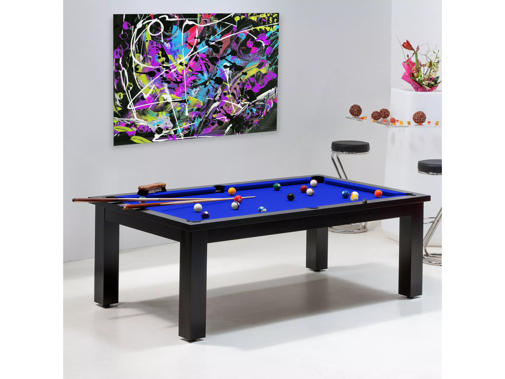Achat billard francais - Drap de billard bleu royal
