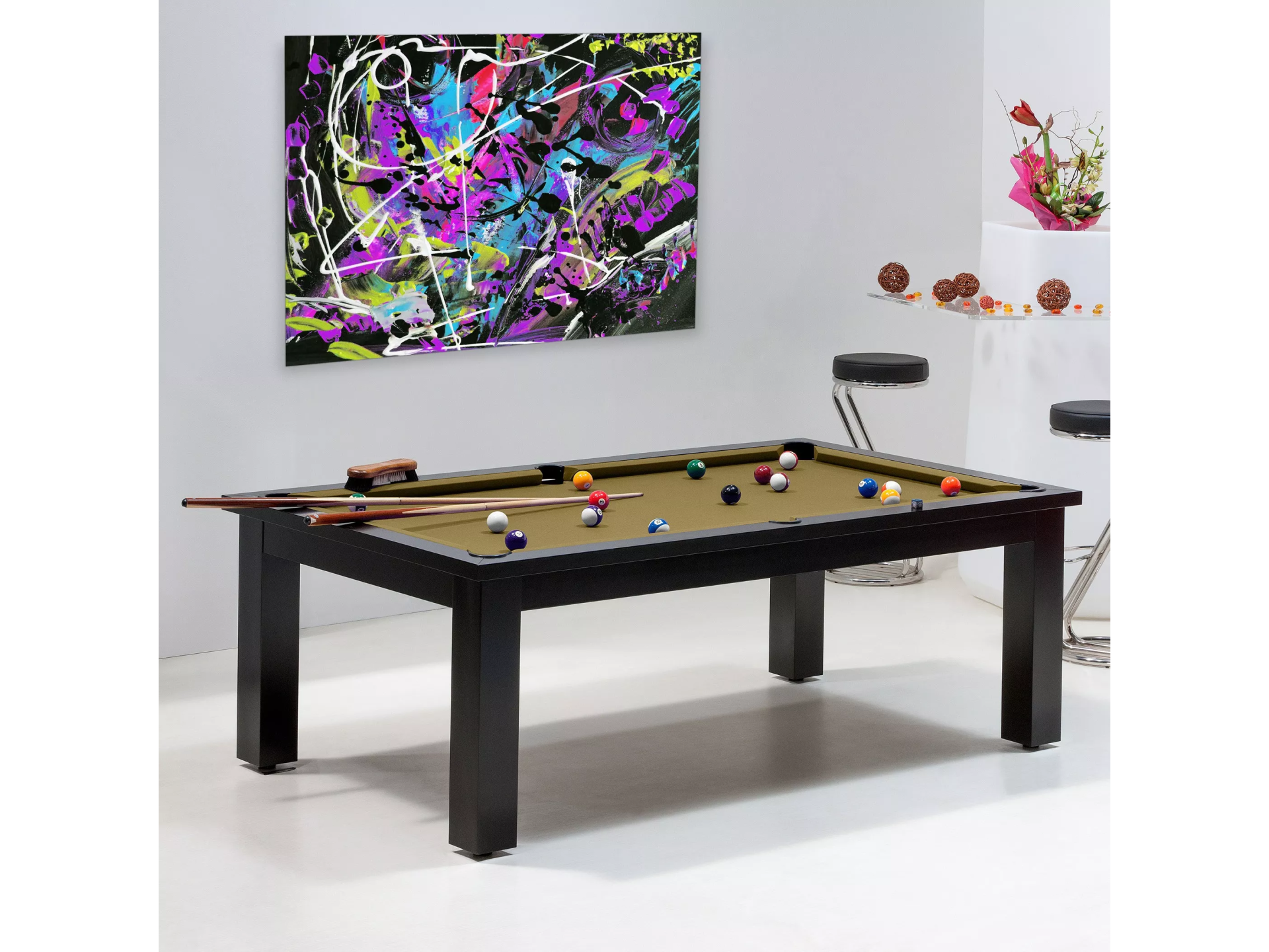 Achat table de billard - Billard de luxe, couleur or