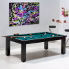 Achat billard pas cher - Table avec tapis vert bleu