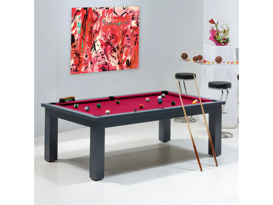 Billard transformable - Billard rouge