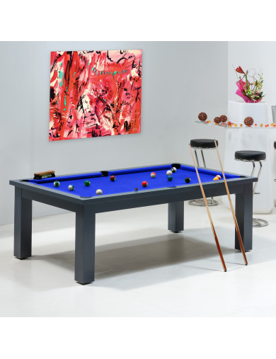 Billard table - Billard convertible de couleur bleu royal