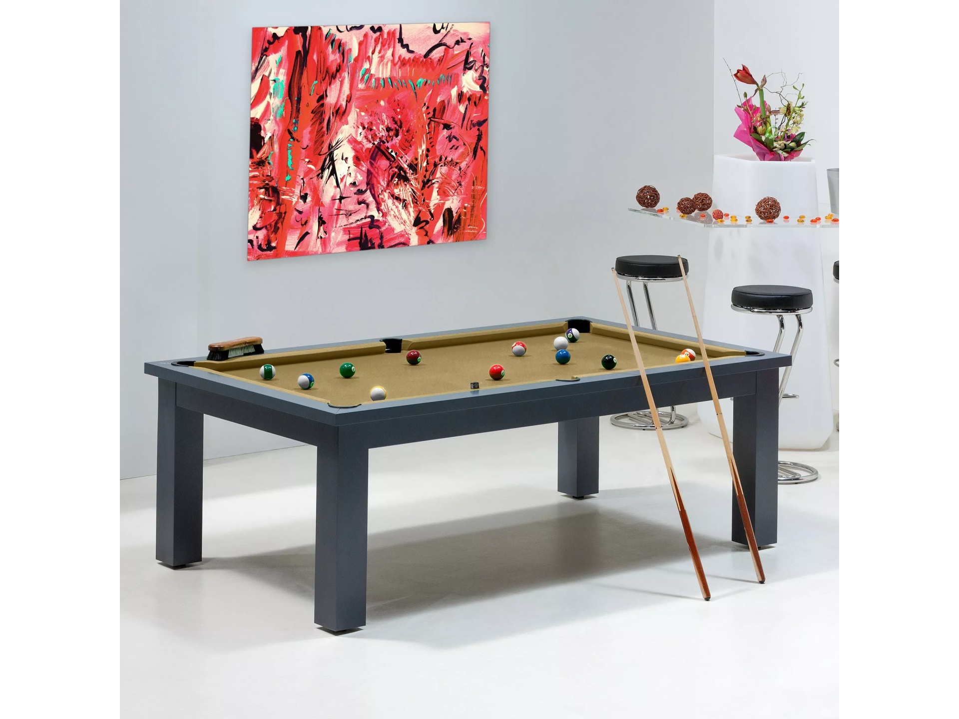 Billards - Billards de qualité, couleur tapis or