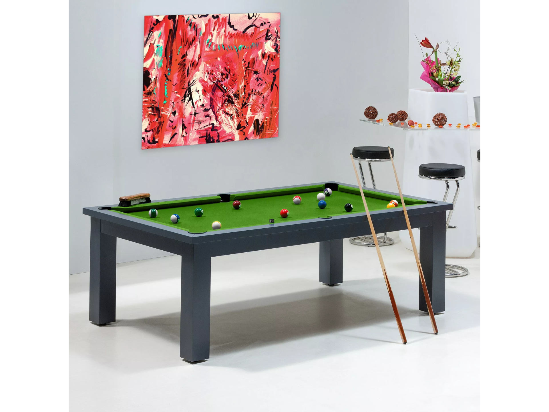 Billards - table et tapis vert pool