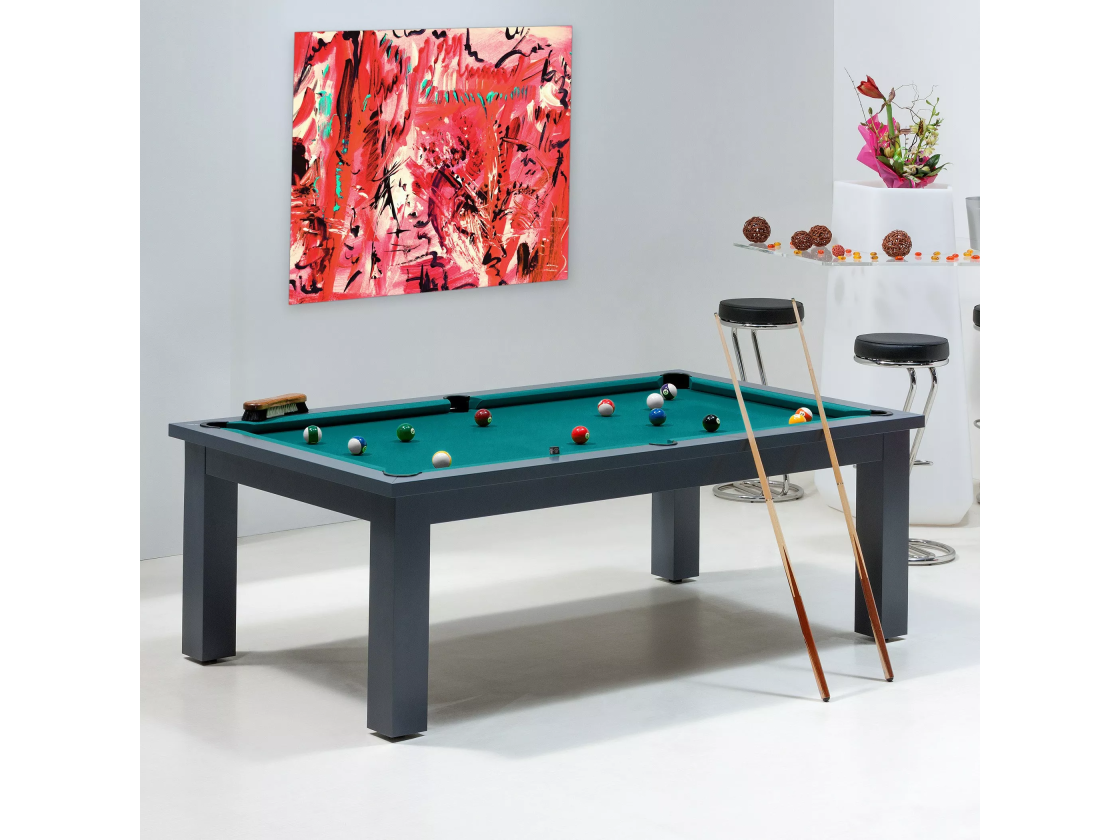 Billards - Billards convertibles, tapis vert bleu