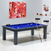 Table de billard convertible : drap de billard bleu pool