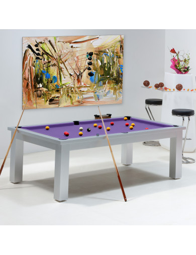 Table billard convertible - Billard violet