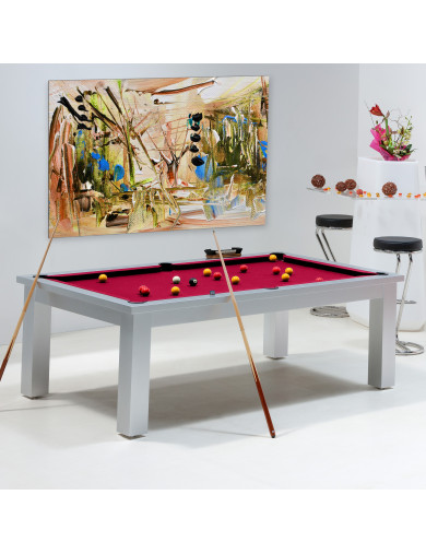 Billard convertible table - Billard rouge