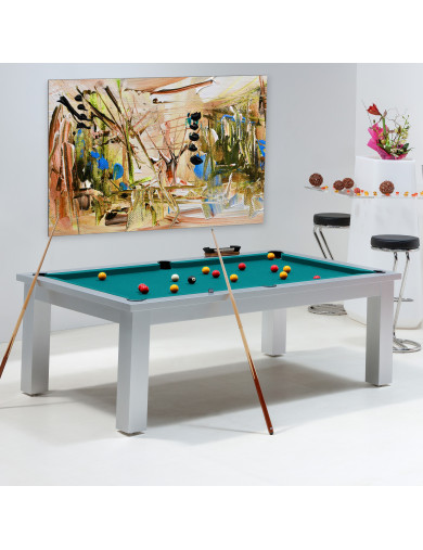 Billard transformable - Billard vert bleu