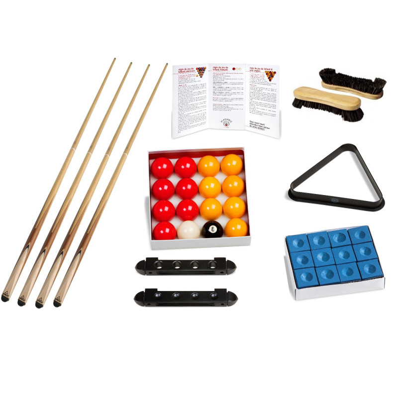 Kit d'accessoires 8 pool avec billes pour billard anglais