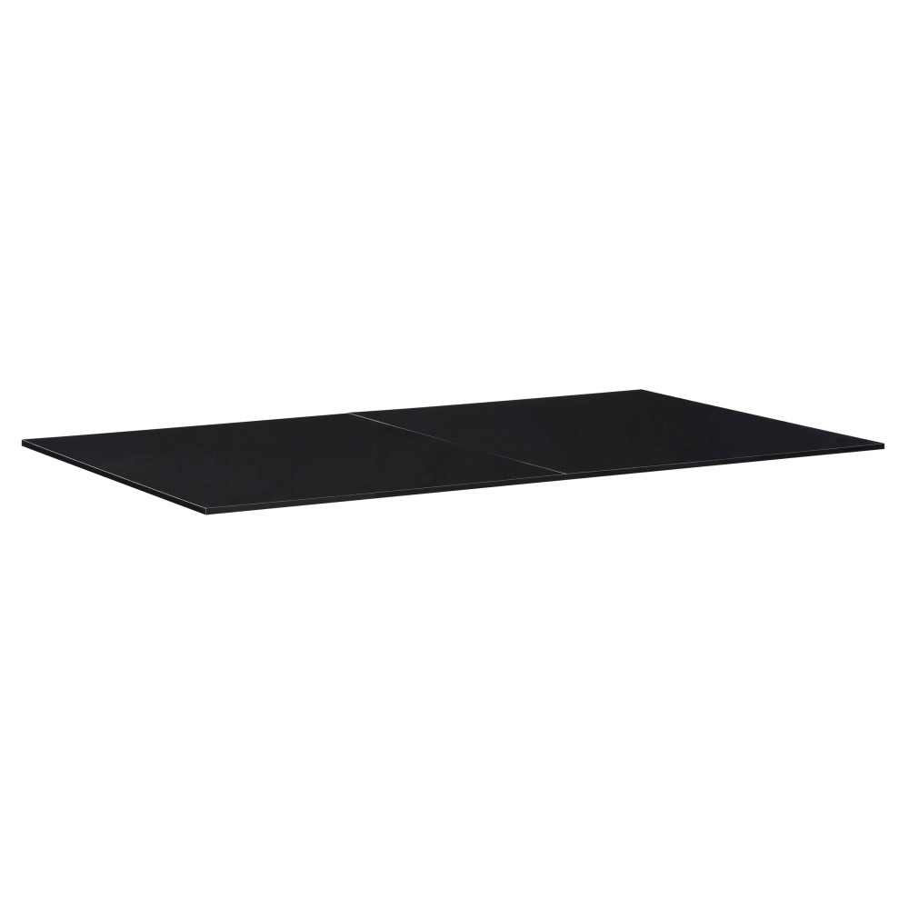 Table billard transformable : Le plateau table en bois noir