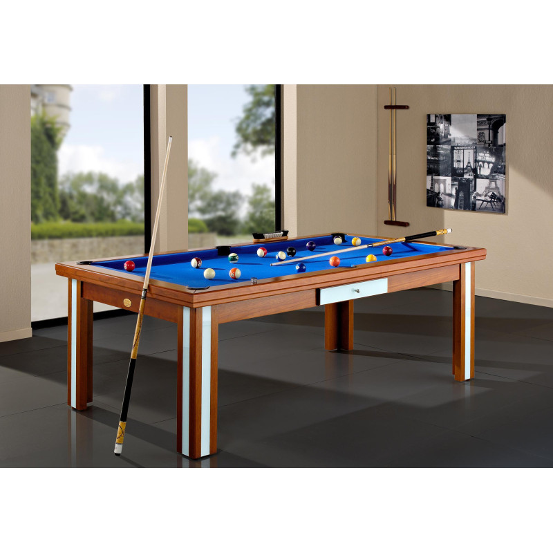 table billard convertible, le billard Milan verre