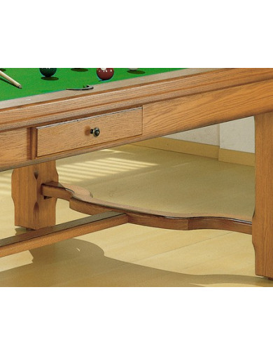 Table de billard, vue détaillée de la table