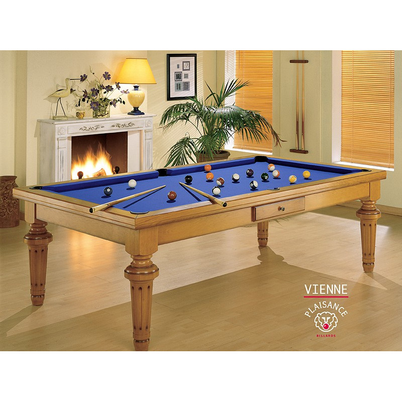 Billard bois - Table billard convertible bois massif