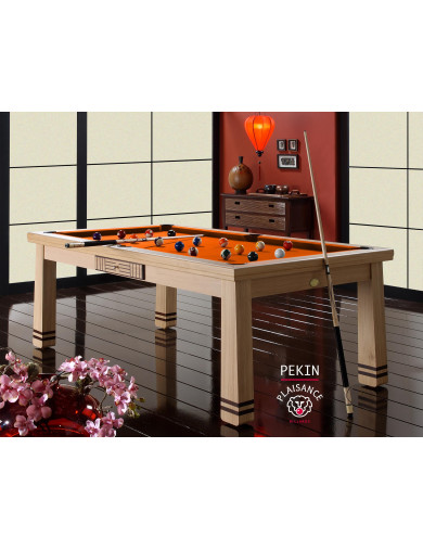 billard table, avec drap Simonis couleur orange