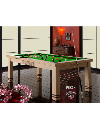 Table salle à manger billard, billard anglais ou français ou pool en vert pomme