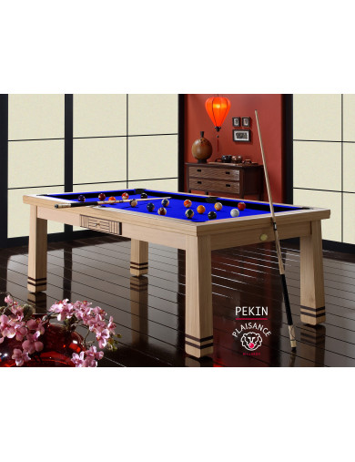 Billard anglais, tapis bleu pool