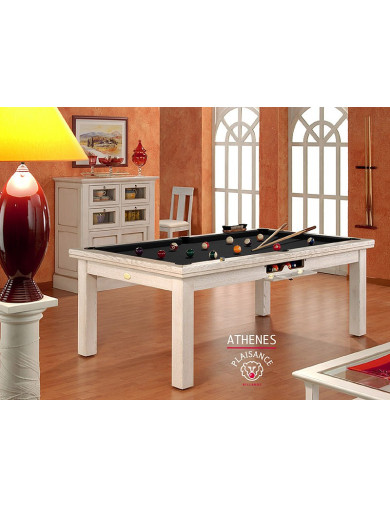 Billard table a manger, tapis haut de gamme noir