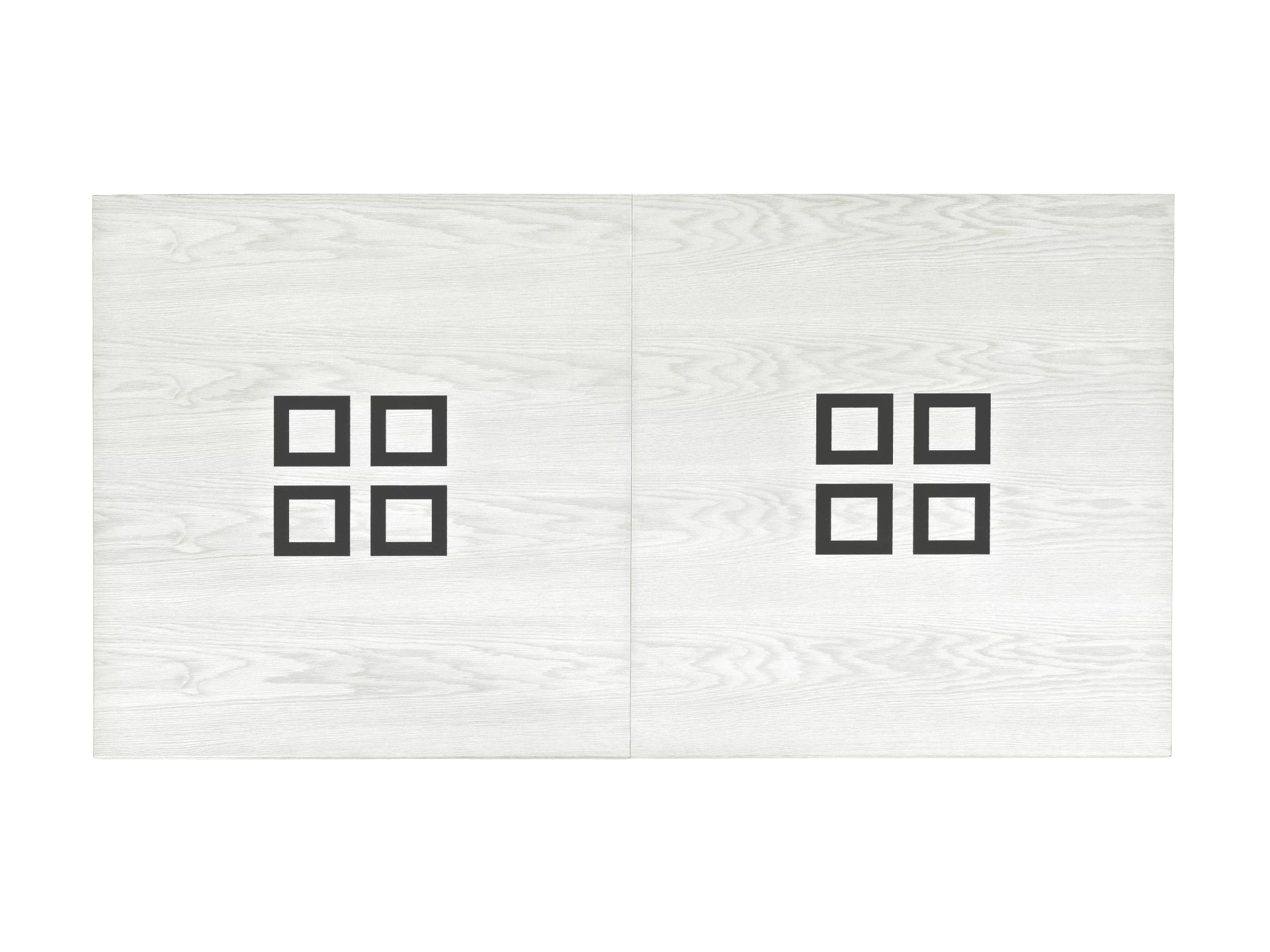Billard plateau : bois blanc avec carré sombre pour billard table a manger