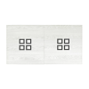 Billard plateau : bois blanc avec carré sombre pour billard table a manger