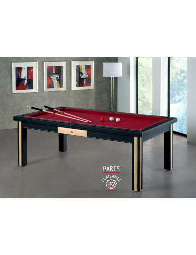 Billard paris, avec tapis de billard bordeaux