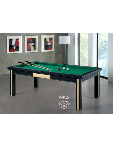 Table a manger billard, drap Simonis vert jaune billard paris