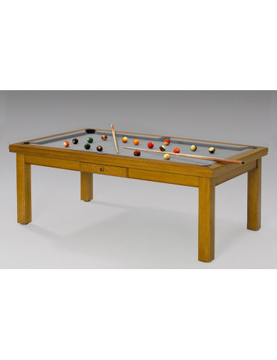 Billard table, tapis gris moderne et classe