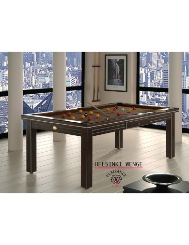 Billard (tapis chocolat) finition wengé + rechampi aluminium