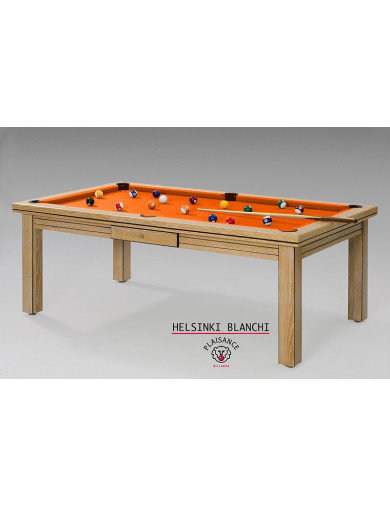 Billard table a manger, tapis orange Simonis