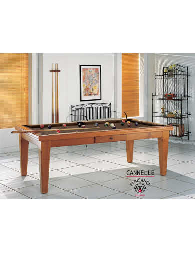 Table transformable en billard, craquez sur sa couleur chocolat au lait