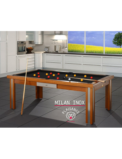 Table salle a manger billard, avec couleur du drap noir très classe