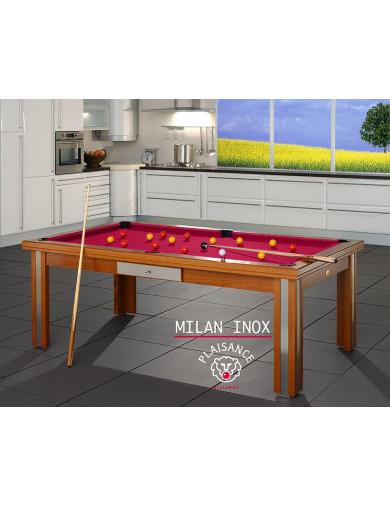 Table de billard, tapis rouge pour billard de luxe