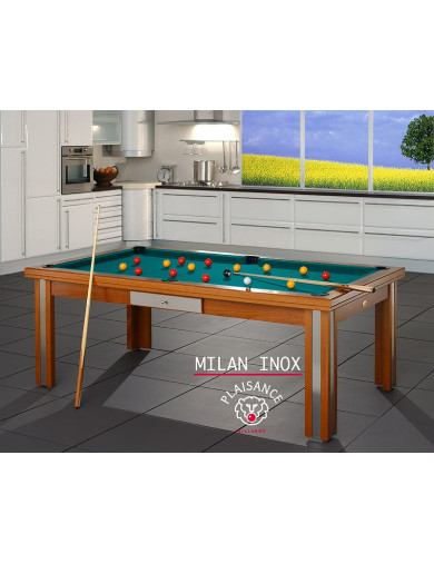 Billard convertible, avec tapis vert bleu haut de gamme