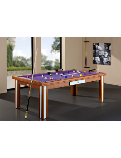 Billards, en option convertible avec tapis de luxe violet