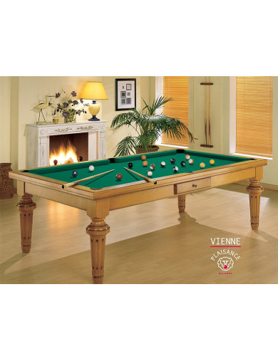 Table billard transformable, tapis vert jaune haut de gamme