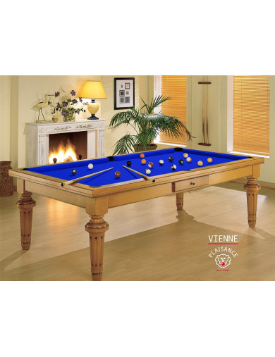 8 pool, billard anglais (fr et/ou us) avec tapis bleu pool