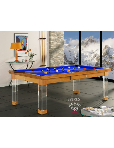 Table billard convertible prix : avec tapis bleu royal