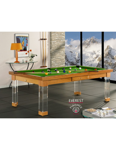 Billard et table, du 2 en 1 avec su prestigieux billard convertible vert pool