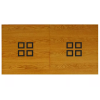 TABLE BILLARD CONVERTIBLE : PLATEAU BILLARD BOIS Chêne teinté AVEC ALLONGE ET DÉCORS A CARRÉS NOIR