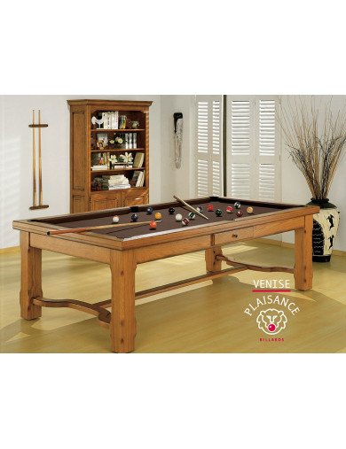 Billard table a manger, tapis couleur chocolat gourmand