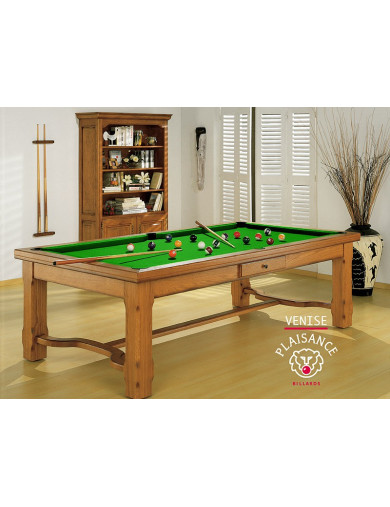 Table et billard a la fois, et son tapis billard vert pomme à croquer