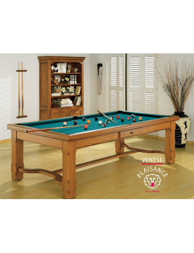 Billard de salon (tapis vert bleu original)