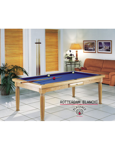 Billard table a manger, Rotterdam en finition blanchi n°19