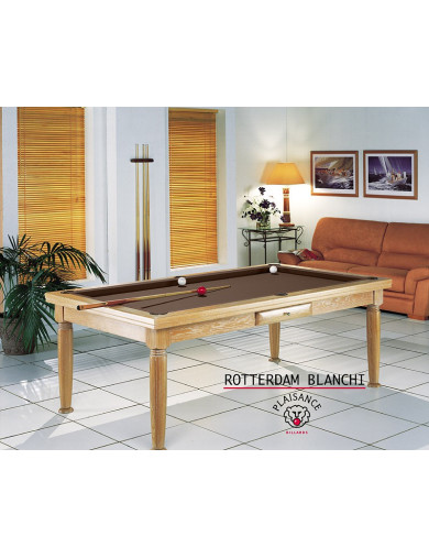 Billard table a manger, tapis billard couleur chocolat