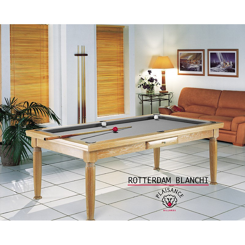 Billard table à manger Rotterdam blanchi Billards de France