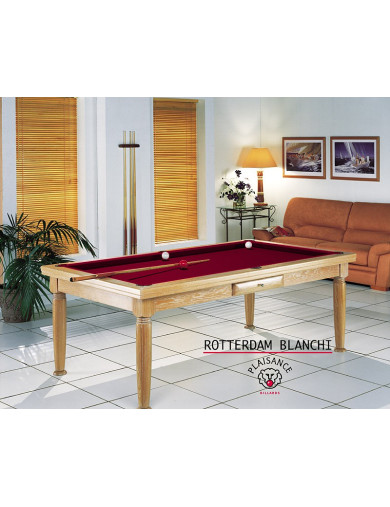 Billard transformable, tapis bordeaux couleur vin rouge