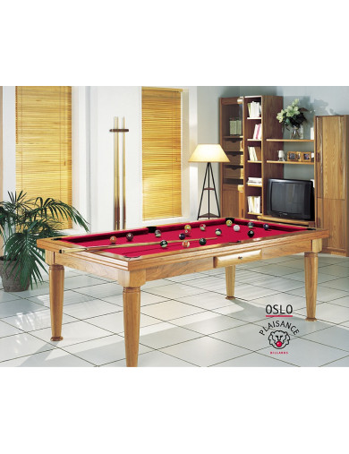 Vente billard americain, avec tapis rouge pour jouer au billard chez soi