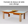 Plateau billard avec rallonge pour table billard convertible