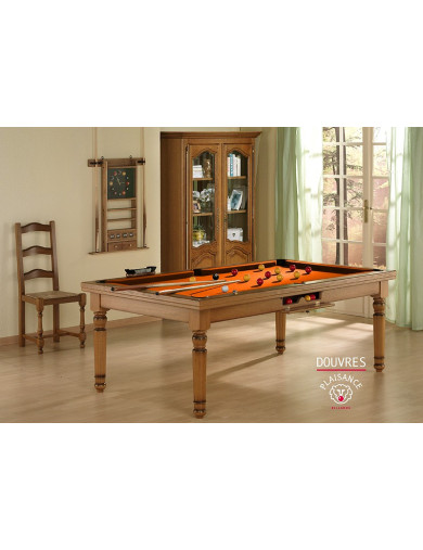 Billard 2 en 1 : table billard convertible en table pour manger