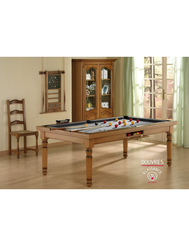 Billard gris : Billard convertible en bureau