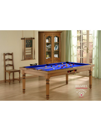 Billard bleu : convertible en table